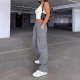 Pants for Women High Waisted Casual Pants Baggy Stretchy Wide Leg  with 6 Pockets