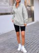 Half Zip Pullover Women Oversized Hoodie Quarter Zip Sweatshirt with Pockets Winter Clothes